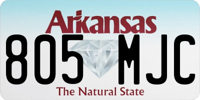AR license plate 805MJC