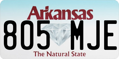AR license plate 805MJE