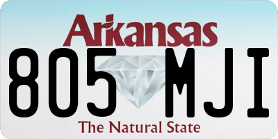 AR license plate 805MJI