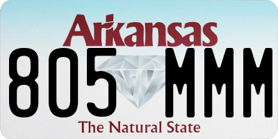 AR license plate 805MMM