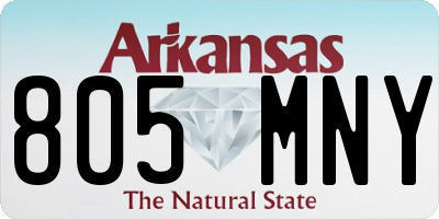 AR license plate 805MNY