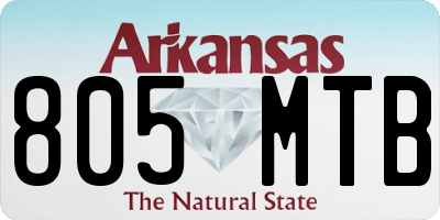 AR license plate 805MTB