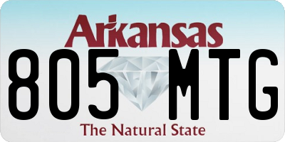 AR license plate 805MTG