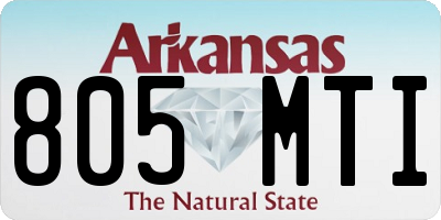 AR license plate 805MTI