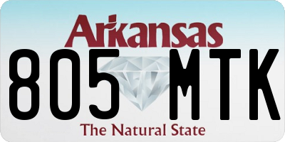 AR license plate 805MTK