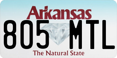 AR license plate 805MTL