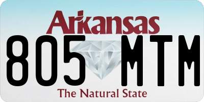 AR license plate 805MTM