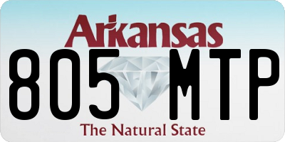 AR license plate 805MTP