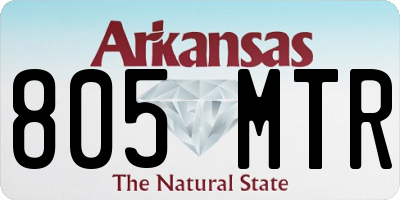 AR license plate 805MTR