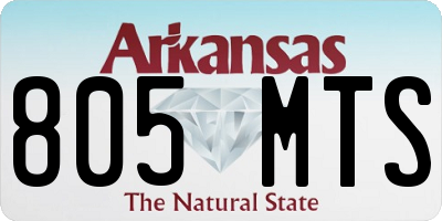 AR license plate 805MTS