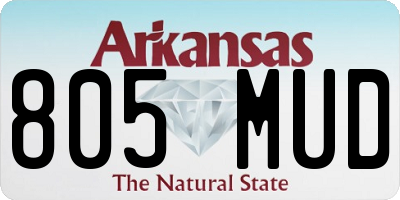 AR license plate 805MUD