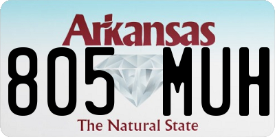 AR license plate 805MUH