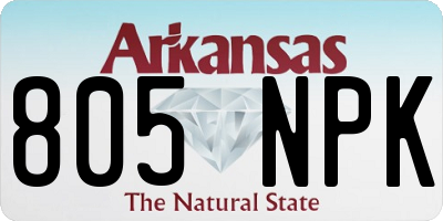 AR license plate 805NPK
