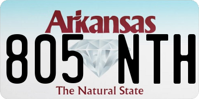 AR license plate 805NTH