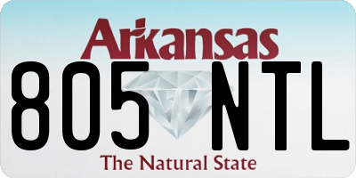 AR license plate 805NTL