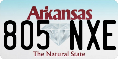 AR license plate 805NXE