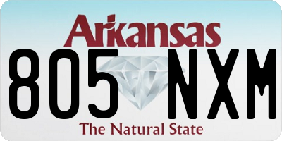 AR license plate 805NXM