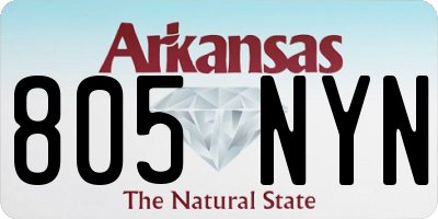 AR license plate 805NYN