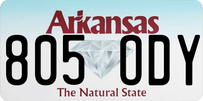 AR license plate 805ODY