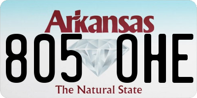 AR license plate 805OHE