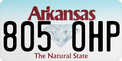 AR license plate 805OHP