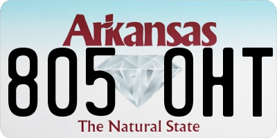AR license plate 805OHT