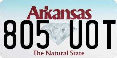 AR license plate 805UOT