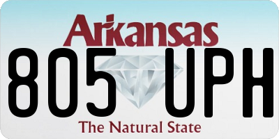 AR license plate 805UPH