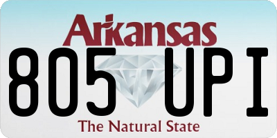 AR license plate 805UPI