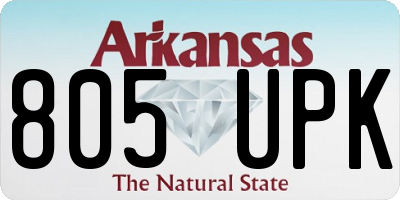 AR license plate 805UPK