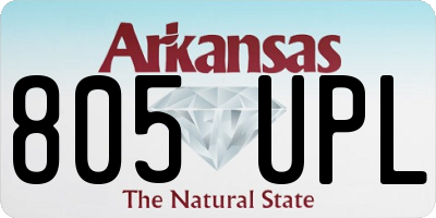 AR license plate 805UPL
