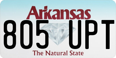 AR license plate 805UPT