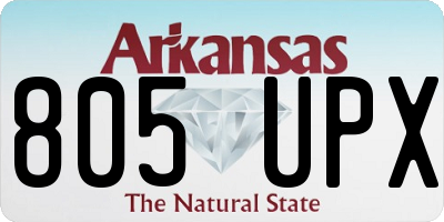AR license plate 805UPX