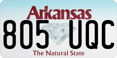 AR license plate 805UQC
