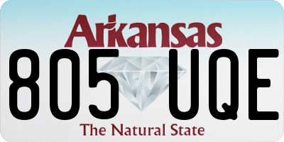 AR license plate 805UQE