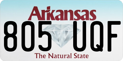 AR license plate 805UQF