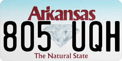 AR license plate 805UQH