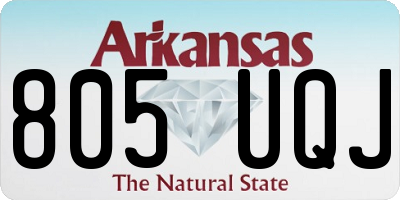 AR license plate 805UQJ
