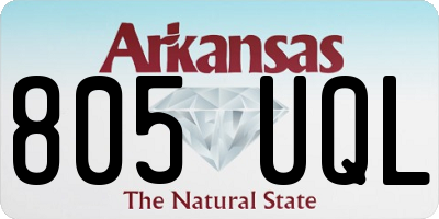 AR license plate 805UQL