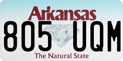 AR license plate 805UQM