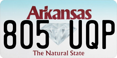 AR license plate 805UQP