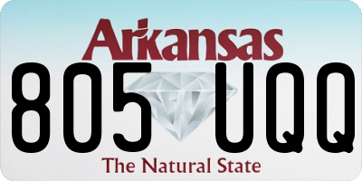AR license plate 805UQQ