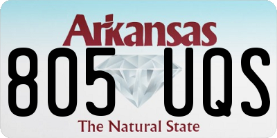 AR license plate 805UQS