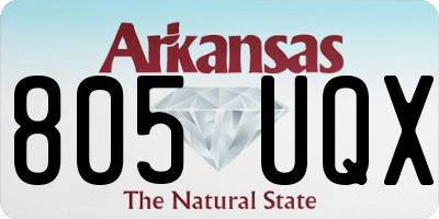 AR license plate 805UQX