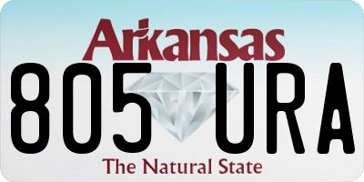 AR license plate 805URA