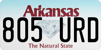 AR license plate 805URD