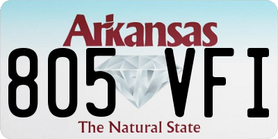 AR license plate 805VFI