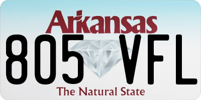 AR license plate 805VFL