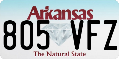 AR license plate 805VFZ