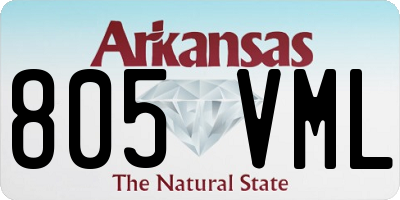 AR license plate 805VML